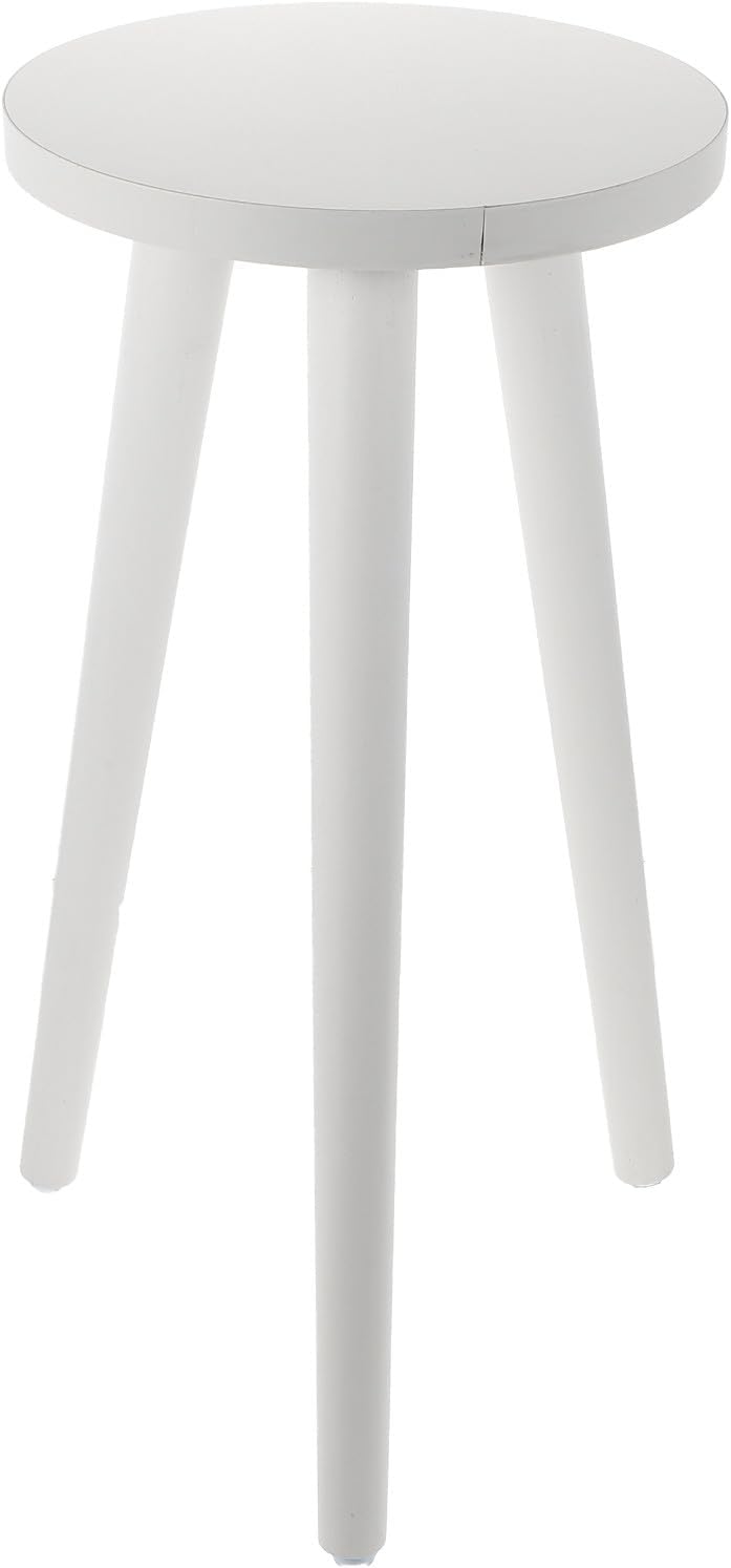 TIDTALEO Wooden Bonsai Plant Stand Indoor Succulent Holder with Pine Legs, 20cm Diameter X 42cm Height, Vertical Garden Rack for Balcony and Living Room