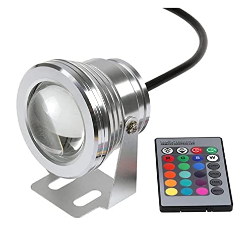 Spot fontaine LED 10W RGB projecteur sous-marin étanche IP68 en saillie 24V pour piscine