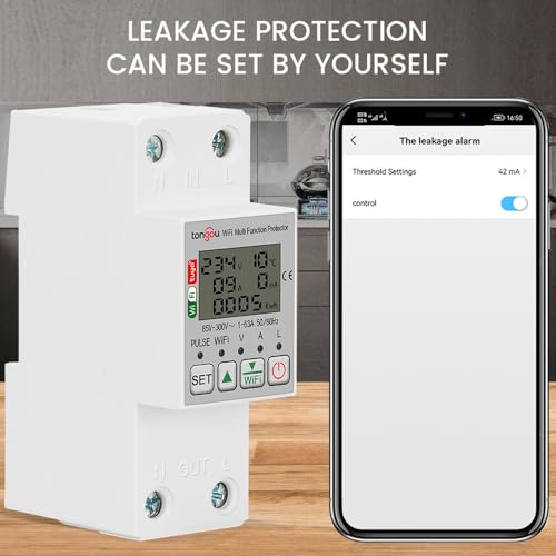 Testeur d'énergie intelligent CA 85-300V WiFi avec écran LCD intégré - 8