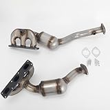 QKVBKAU 2PCS Katalysator für BMW 5er E39 E65 E53 520i 525i 530i 730i X5 3.0 links + rechts