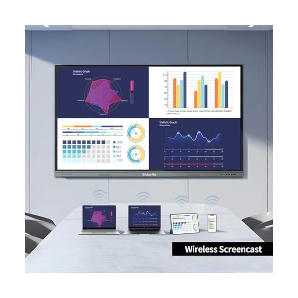 Smart Board 55 Inch 4K UHD Touchscreen Digital Whiteboard, App-Compatible Interactive Presentation Display for Classroom, Office, and Home with Android OS - Image 4