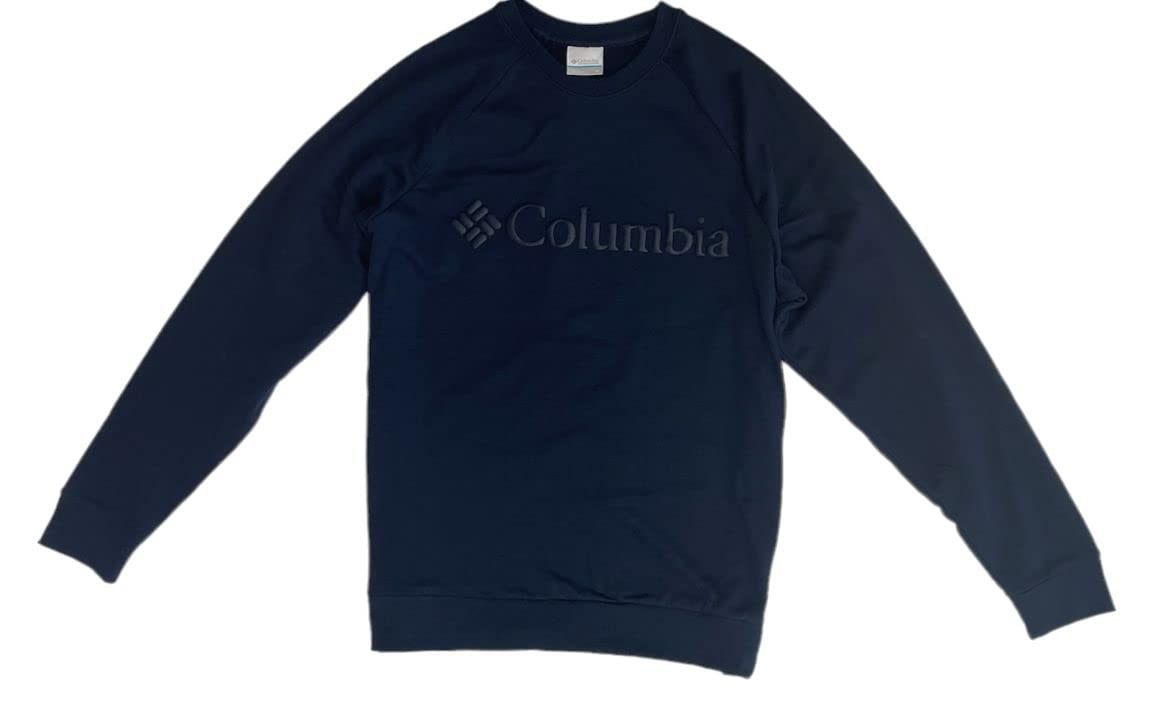 Columbia Mens Sunridge Crew Sweatshirt (as1, alpha, l, regular, regular, Navy, L)