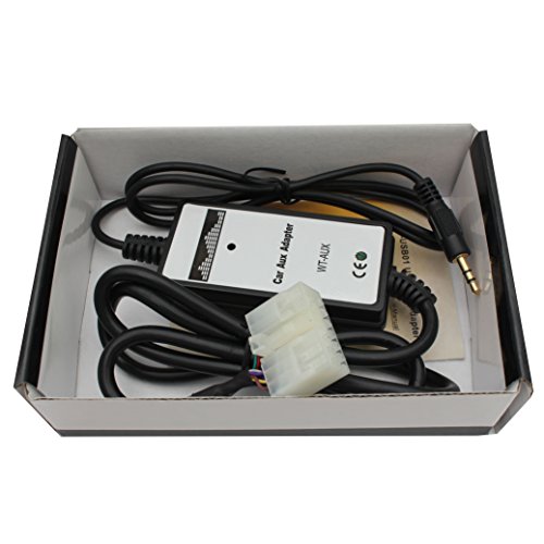 Aux Adapter,Yomikoo Car CD Changer AUX in Input 3.5mm Aux Interface Fit for Toyota 5+7 Pin Corolla 1998-2002, Avalon 1998-2004, RAV4 1994-2003, 4Runner 1998-2002, Tacoma 1998-2004 - Thumbnail 3