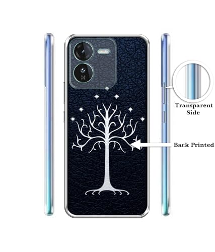 Image of Magic Tree Pattern Design Printed Silicon Soft TPU Back Case Cover for iQOO Z9 5G