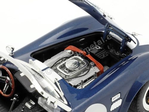 Modelo Shelby Cobra 427 S/C 1965 1:18 Azul miniatura 7