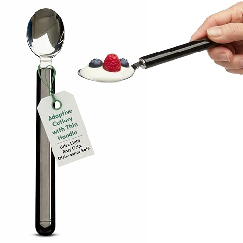 Cuillère à dessert ETAC légère contre la fatigue des mains maladroites