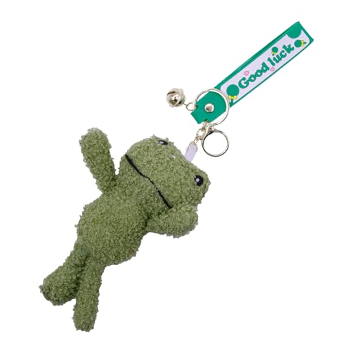 WCCDXGP Cute Keychain Frog Plush Keychain Accessories Kawaii Keychains for Backpacks, Bags, Purse, Phone, Car Key Ring, Birthday Christmas Valentines Day New Year Gifts for Men Women