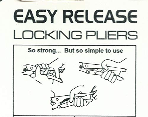 Arca - Easy Release Curved Jaws Locking Pliers With High Frequency Heat Treatment - 10-Inch #TOP3