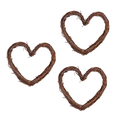 Cabilock 3pcs Christmas Rattan Ornaments Xmas Tree Decor for Rustic Home Decorations and Festive Atmosphere