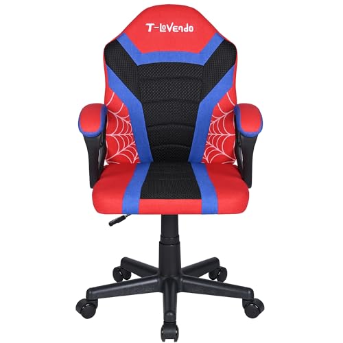 Silla Gaming u Oficina niños Infantil de Tela giratoria ergonómica Estudio o Escritorio con Ruedas Brazos diseño Moderno sillón Gamer Ordenador Videojuegos - imagen 4
