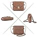 LaRechor Bolso Bandolera para Mujer Pequeño con Cerradura Antirrobo, Retro Mini Bolso...