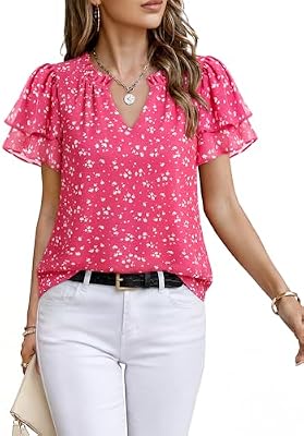 Timeson Womens Work Tops: Summer Blouses Dressy Casual Office Business