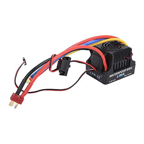 Controlador electrónico de velocidad 80A ESC impermeable coche 1/8 7