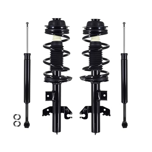 Pm Auto Set Of 4 Front Quick Complete Strut-coil Spring Assembly-rear Shock A...