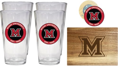 Pack oficial Miami University con tabla y vasos