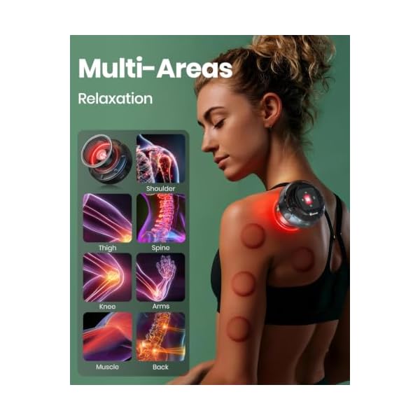 2 Pack Smart Cupping Therapy Set with Red Light, Heat & Suction - Image 4