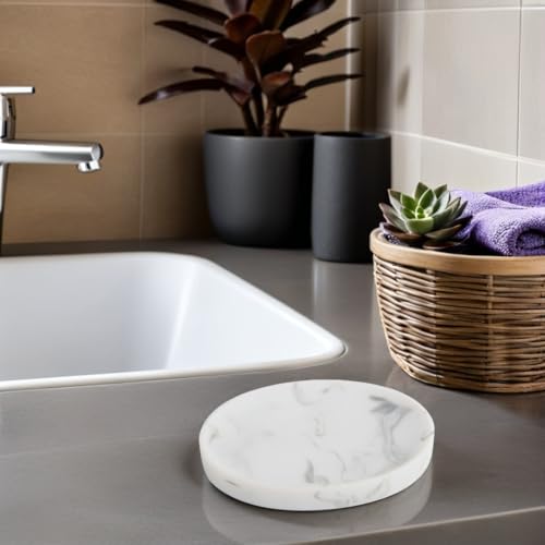 Porte-savon en marbre CLISPEED au design minimaliste chic pour salle de bain - 6