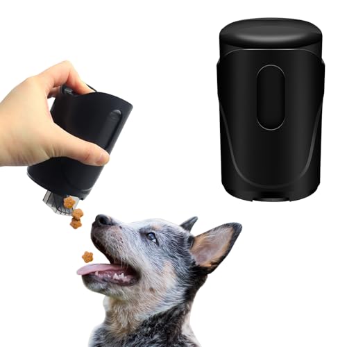 PEPOYO AI Treat Bag Portabler Hundefutterdispenser aus hochwertigem Lebensmittelsicherem Kunststoff - für handsfreie, hygienische Fütterung! Kompakt, leicht tragbar, ideal für Reisen & Spaziergänge.