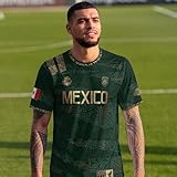 RustField Co. Mexico Soccer Jersey Men, Mexico Jerseys Men, Mexican Jersey for Mens, Mexican Soccer Jerseys for Mens 2 (L)