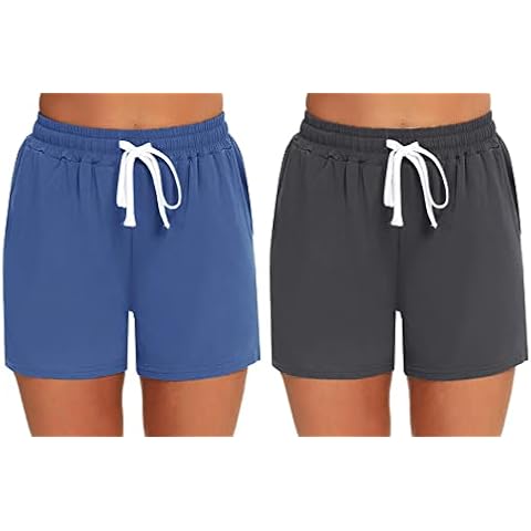 Prosoft&Hawiton Women's Lounge Pajama Comfy Pajama Shorts Stylish Lounge Bottoms with Drawstring Cover