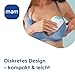 MAM Move Milchpumpe | 50-Jahre MAM Jubiläum Set inkl. kostenlosem Travel Case | Handsfree ohne Schläuche oder Kabel | schlankes Design passt in jeden BH | 3 Modi für diskretes und effizientes Abpumpen