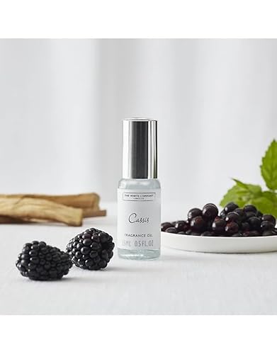Image of The White Company Fragrance Oil, 15ml Perfect for Diffuser, Humidifier, Aromatherapy, Relax, Skin Care, Perfume & Candle Making (Cassis)