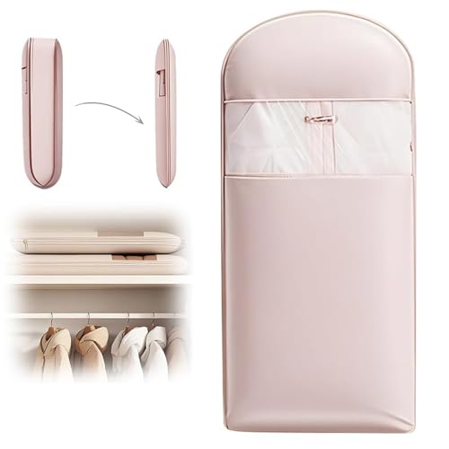 Otherwise Garment Bag, 2025 Otherwise Space Saving Hanging Garment Bag with Self Compression Zipper for Moving or Storaging Clothes, Protects Your Clothes, Save Space (Pink, XL)