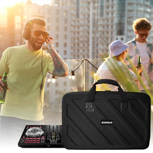 Image of Hard Case Compatible with Pioneer DJ Controller DDJ-FLX4 /DDJ-400 /DDJ-SB2 /DDJ-200 /DDJ-SB3 /DDJ-RB Protective Carrying Storage Bag,Black(S-20.8 x 14.5 x 3.5 Inch)
