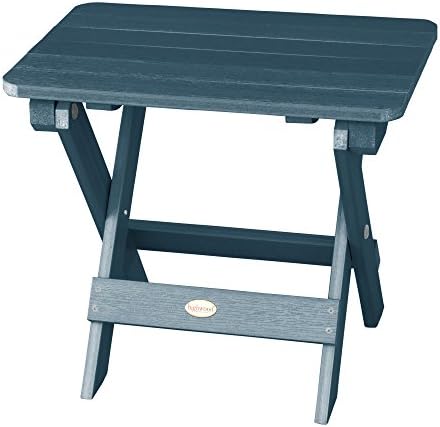 highwood AD-TBS1-NBE Adirondack Folding Side Table, Nantucket Blue