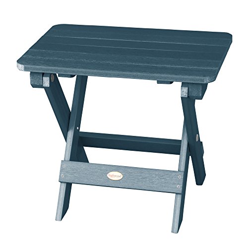 Highwood AD-TBS1-NBE Adirondack Folding Side Table, Nantucket Blue