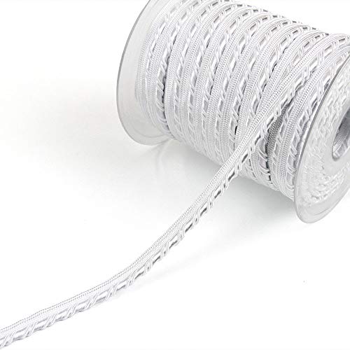 3 Yards of Elisa White Corded Piping, Made in Germany