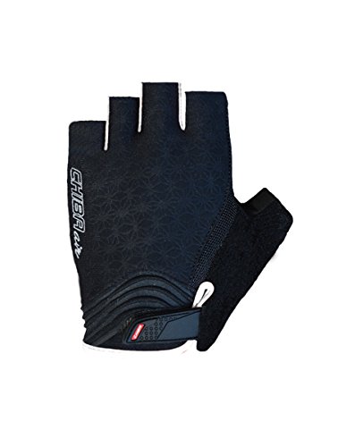 Chiba Damskie rękawice poliestrowe Air Plus - czarne/białe, XS