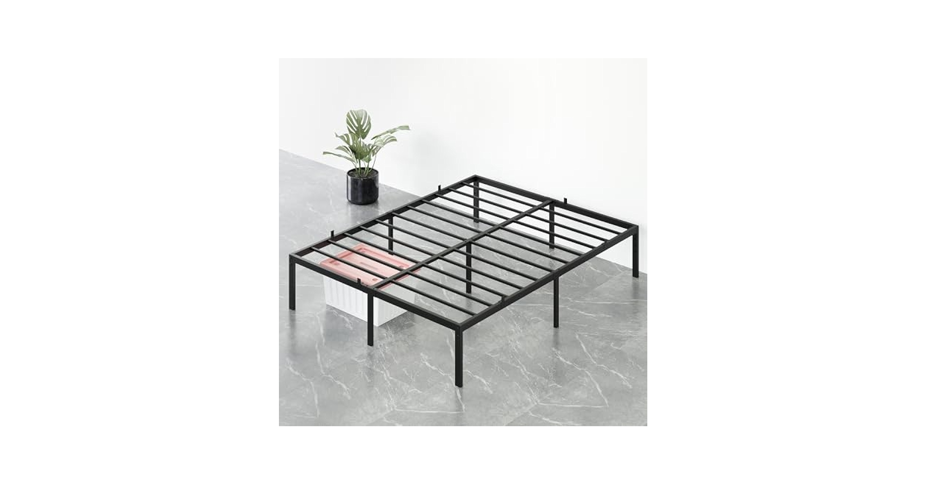 Amazon.com: coucheta Full Bed Frame with Storage 14 Inch