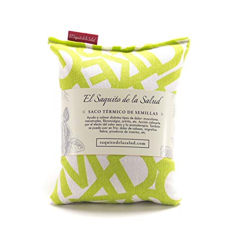Saco Térmico Semillas Microondas Letras (Lavanda, S (23 x 15 x 2 CM con Funda))