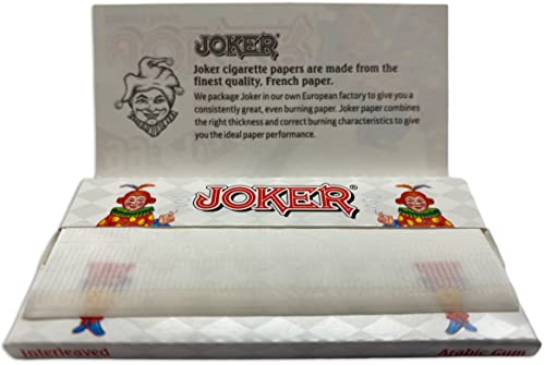 Joker 1-1/2 Size Cigarette Rolling Papers | Includes Rolling Papers And American Rolling Club Tube (3 Pack) #TOP1