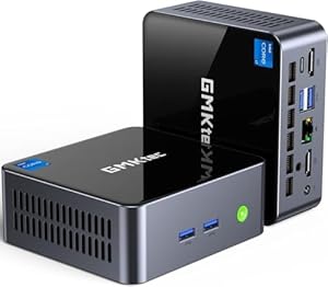 GMKtec Mini PC Intel i7 12700H (14C/20T 4.7 GHz) 16GB DDR4 1TB SSD, Mini Desktop Computer Iris XE Graphics, Triple 4K Display, WiFi 6, BT5.2, USB-C M3 Ultra