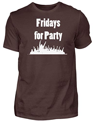 T-Shirt Haut de Gamme Homme Marron Fridays for Party - Créez Vos Souvenirs