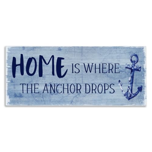 Stupell Industries 'Home Is Where Anchor Drops'| Canvas Art
