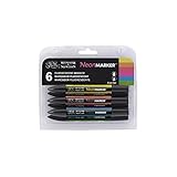 Winsor & Newton NeonMarker Fluorescent Marker 6 Set