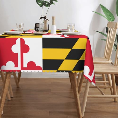 Nappe rectangulaire Maryland en tissu imprimé pour buffets - 4