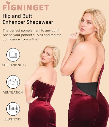 Image of Padded Shapewear Hip Pads Shapewear Tummy Control Butt Enhancer Underwear For Women, Body Shaper Booty Lifter