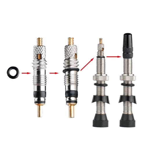 QINGFAN Válvulas de Neumáticos Tubeless de Aleación de Aluminio para Bicicletas miniatura 4