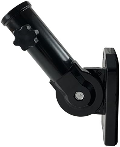 Green Grove Products Adjustable Flag Pole Bracket Heavy Duty Aluminum All Weather Flag Display Holder (Black)