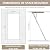 10 Foot Aluminum Attic Ladder Pull Down System for 54" W x 25" H Opening, Attic Access Ladder Drop Down Hidden Stairs, 350-Pound Load Steps for 7'8"-10'3" Ceiling Heights (Grey)
