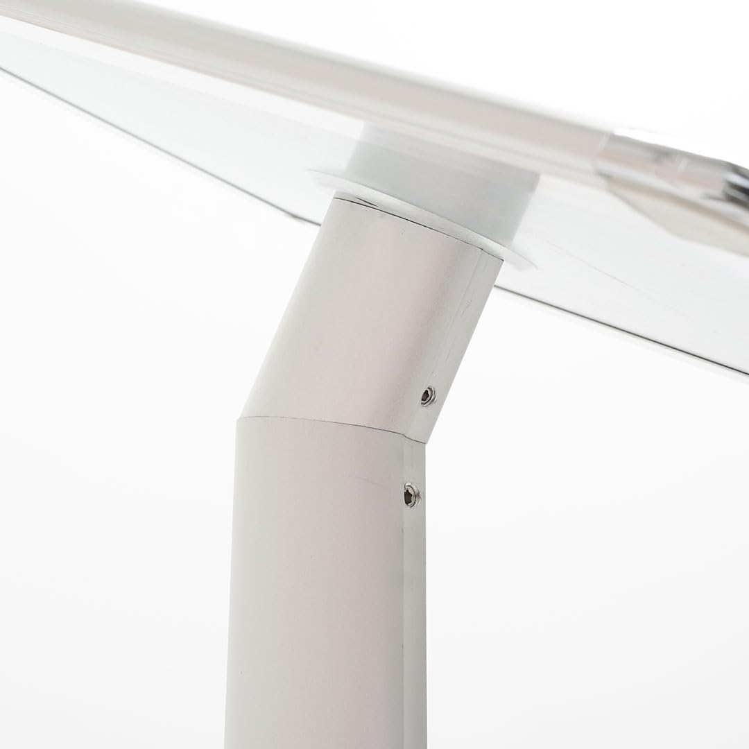 Danieli - Leggio Porta Menu A4 Orientabile. Espositore da Terra con Cornici a Scatto in Alluminio Anodizzato Silver. Supporto da Pavimento con Base Rettangolare in MDF per Poster e Avvisi