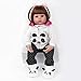 ZIYIUI 20 Zoll 50cm Reborn Baby mädchen Lebensecht Weiches Silikon Vinyl Reborn Baby Reborn Neugeborenes Toddlers Junge Mädchen Spielzeug Weihnachts Geschenk