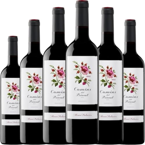 Camins del Priorat es un vino tinto con crianza que combina Syrah, Garnacha, Merlot y otras variedades en una expresión compleja y equilibrada del Priorat.| 6 botellas