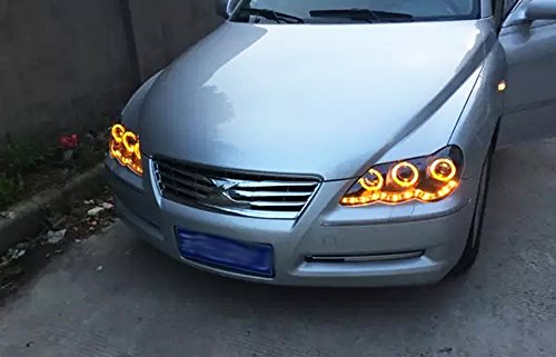 Generic 2005 To 2009 Year For Toyota Reiz Mark X Led Angel Eyes Head Light Projector Lens Jc #TOP7