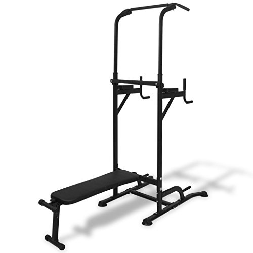 Tidyard Multifunktionale Power Tower Mit Sit-Up-Bank,Power Tower Sit Up Bank Fitnessgerät Kraftstation Heimtrainer Klimmzug,Maximale Belastbarkeit:150 kg,höhenverstellbar 182 cm bis 235 cm Tidyard Multifunktionale Power Tower Mit Sit-Up-Bank,Power Tower Sit Up Bank Fitnessgerät Kraftstation Heimtrainer Klimmzug,Maximale Belastbarkeit:150 kg,höhenverstellbar 182 cm bis 235 cm