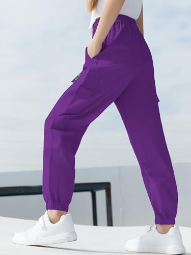 Image of SANGTREE Girls & Womens Drawstring Cargo Jogger Pants,3 Years - Women 3XL